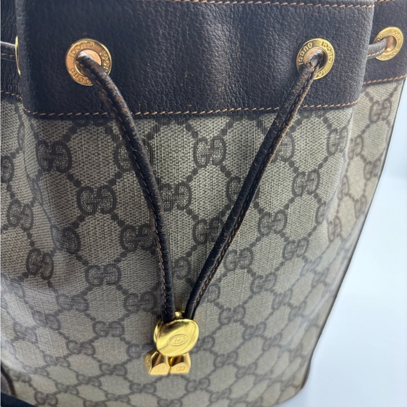 Gucci Leather Vintage Bucket bag Very good condition Brown, Leather - Picture 15 of 15
